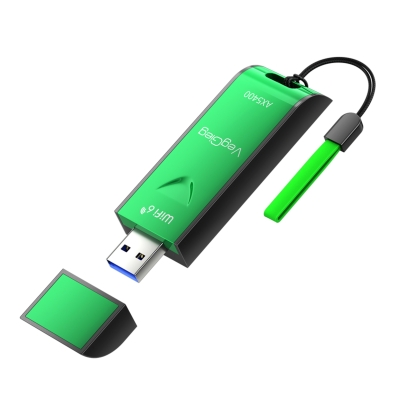 VegGieg 5400 Mbps 2.4GHz/5GHz/6GHz Tri Band Alıcı Verici USB Wifi 6 Adaptör - 1