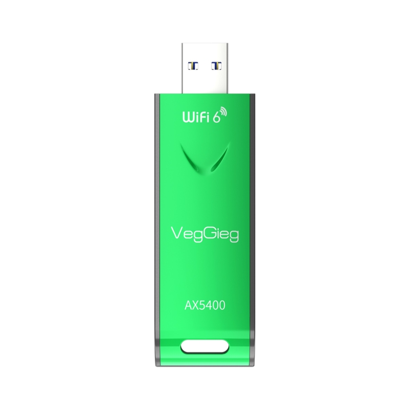 VegGieg 5400 Mbps 2.4GHz/5GHz/6GHz Tri Band Alıcı Verici USB Wifi 6 Adaptör - 9