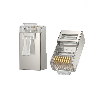 VegGieg Cat5e Metal RJ45 Jack Ethernet Konnektörü Altın Kaplama 102 Adet - VegGieg