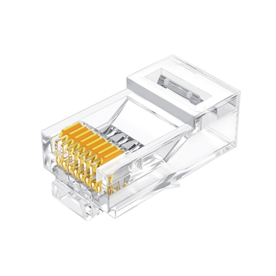 VegGieg Cat5e RJ45 Jack 8P8C Ethernet Konnektörü Altın Kaplama 102 Adet - VegGieg