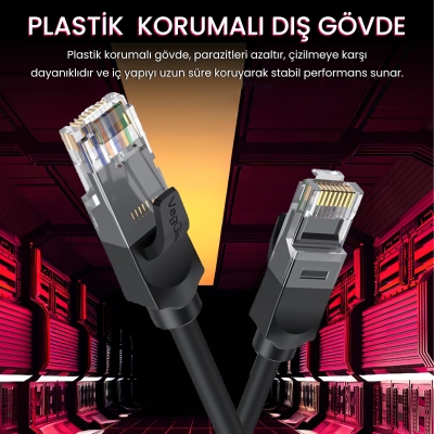 VegGieg CAT6 1000Mbps Gigabit UTP Ethernet Kablosu 10 Metre - 8