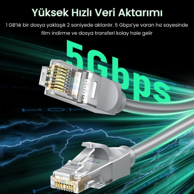 VegGieg CAT6e 1000Mbps UTP RJ45 Gigabit Ethernet Kablosu 5 Metre - 3