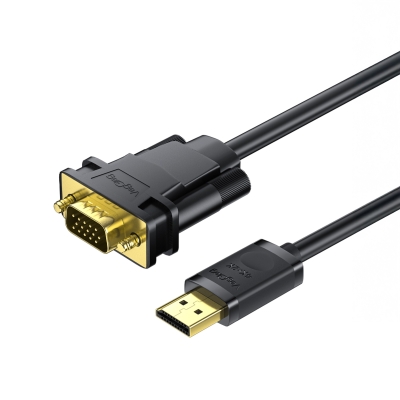 VegGieg DisplayPort (DP) to VGA Full HD 60Hz Görüntü Video Aktarım Kablosu 1.5 Metre - VegGieg