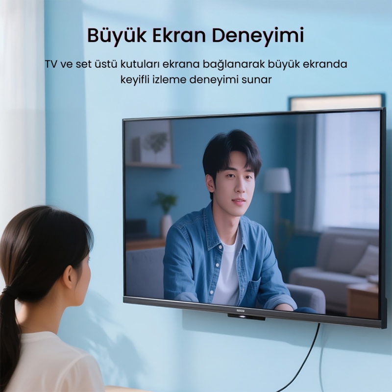 VegGieg DVI 24+1 to HDMI 2K Dönüştürücü Monitör Kablosu 1 Metre - 7
