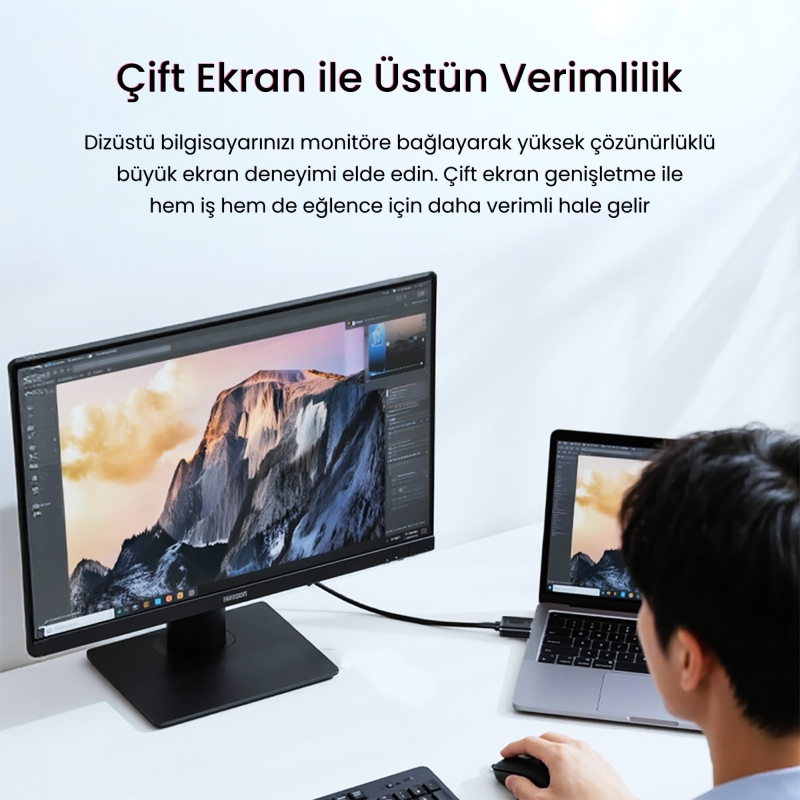VegGieg DVI 24+1 to HDMI 2K Dönüştürücü Monitör Kablosu 3 Metre - 5