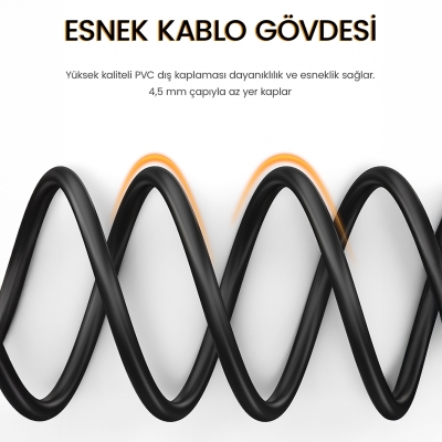 VegGieg 8K/60Hz 4K/120Hz 48Gbps HDR ARC HDCP Fiber Optik HDMI 2.1 Kablo 40 Metre - 5