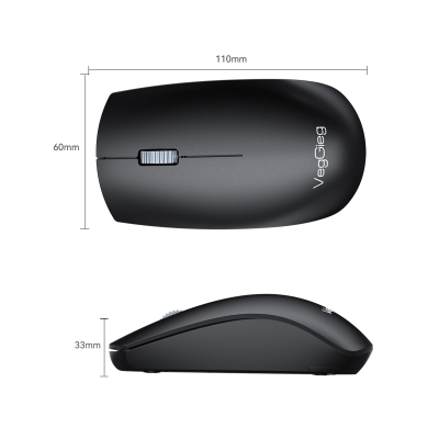 VegGieg G700 Kablosuz Mouse 2.4GHz Nano Usb Alıcı 3 Tuşlu Pilli Optik Mouse - 8