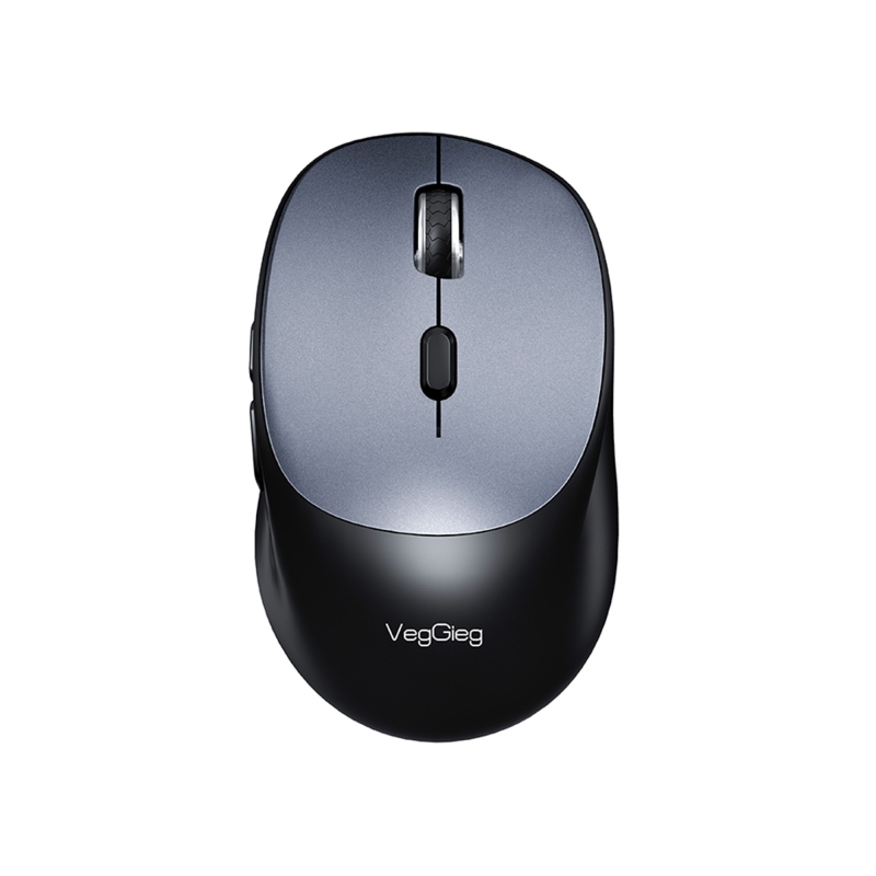 VegGieg G880 Dual-Mode Bluetooth 5.3 ve 2.4GHz 3600DPI Optik Kablosuz Mouse Gri - 1