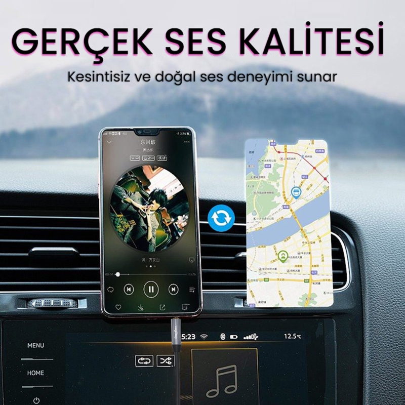 VegGieg Hi-Fi TRS 3.5mm Aux Ses Kablosu 1.5 Metre - 5