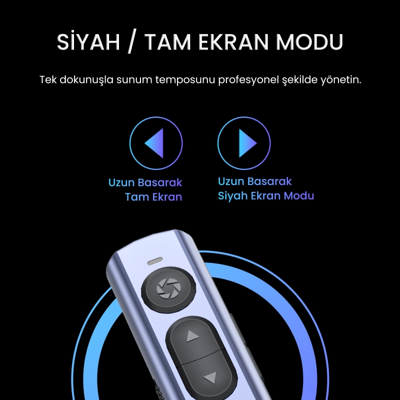 VegGieg Kırmızı Lazer Presenter Kablosuz Sunum Kumandası - 6