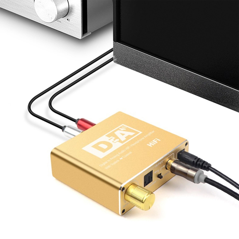 VegGieg Koaksiyel Toslink Optik Dijital to 3.5mm RCA Analog Ses Çevirici Adaptör - 2