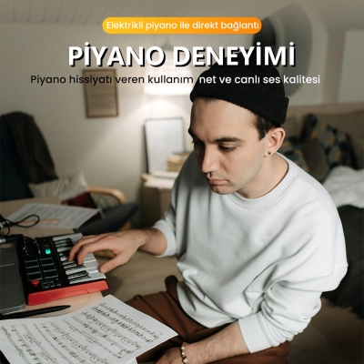 VegGieg Lightning to MIDI USB-B iPhone iPad Uyumlu Müzik Enstrüman Kablosu - 2