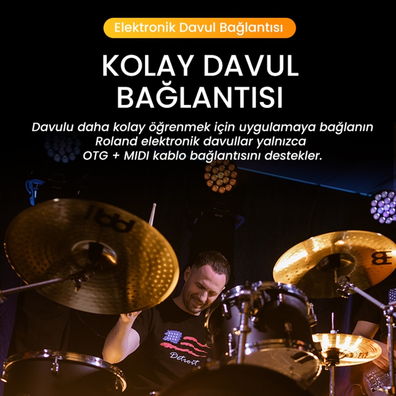 VegGieg Lightning to MIDI USB-B iPhone iPad Uyumlu Müzik Enstrüman Kablosu - 4