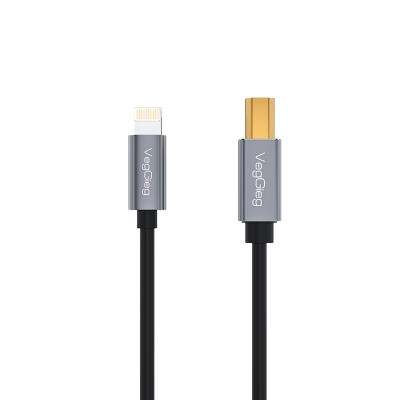 VegGieg Lightning to MIDI USB-B iPhone iPad Uyumlu Müzik Enstrüman Kablosu - VegGieg