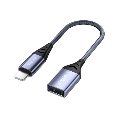 VegGieg Lightning to USB 2.0 OTG Çevirici Dönüştürücü Adaptör - VegGieg
