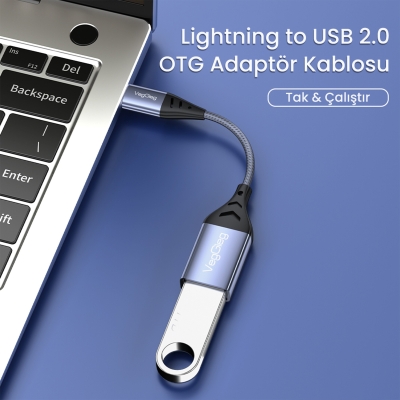 VegGieg Lightning to USB 2.0 OTG Çevirici Dönüştürücü Adaptör - 2