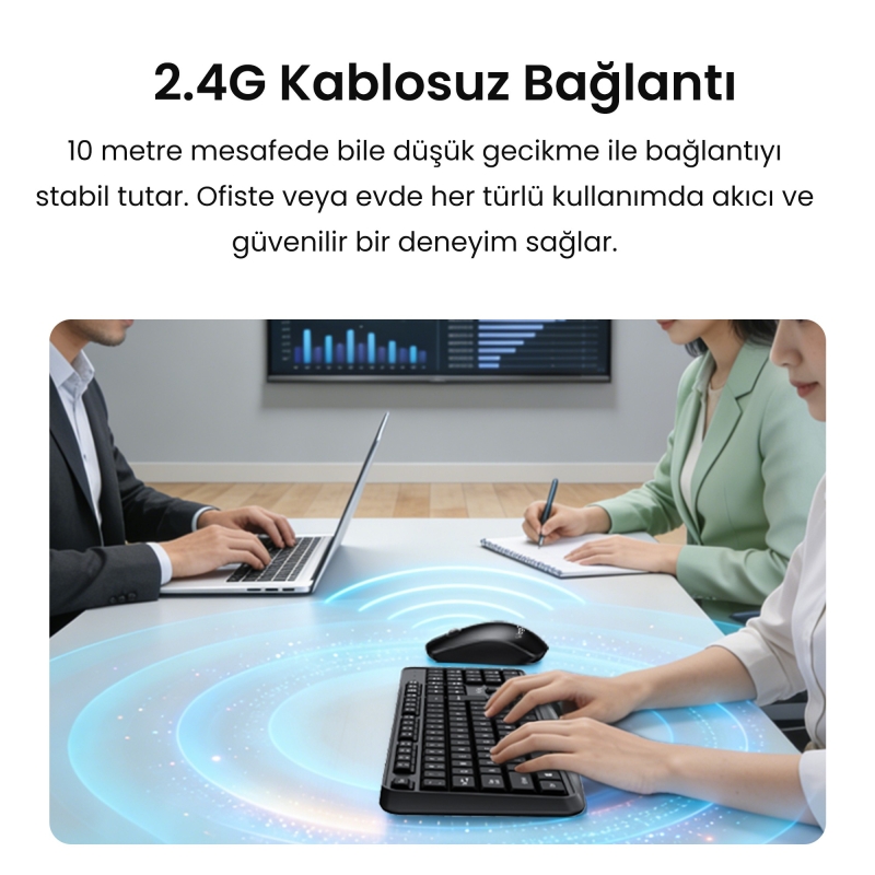VegGieg MK700 2.4GHz Kablosuz Multimedia Türkçe Q Klavye Mouse Seti - 6