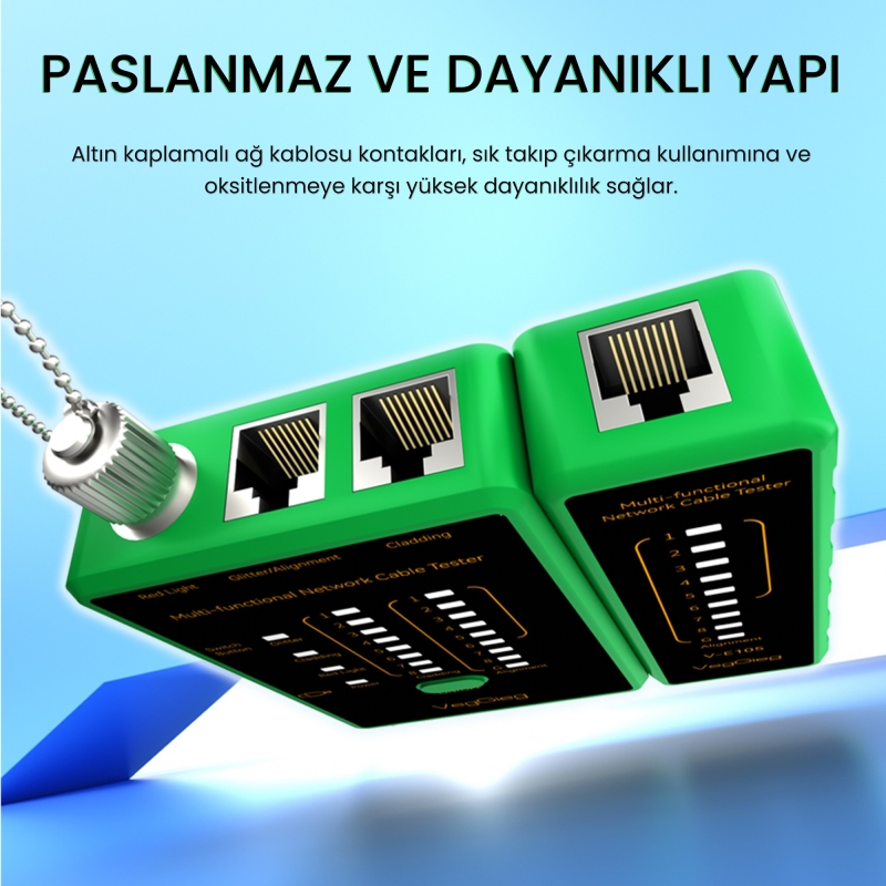 VegGieg Multi Fonksiyonel Fiber Optik RJ45 Network Ethernet Ağ Kablo Test Cihazı - 6