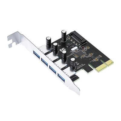 VegGieg PCI-E Express 4 Portlu USB 3.0 Hub Çoklayıcı Kart - VegGieg