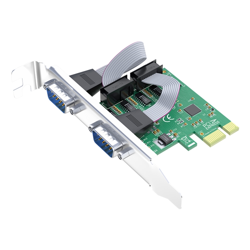 VegGieg PCI Express to 2 Port 9 Pin RS-232 Seri Com DB9 Genişletme Kartı - 1