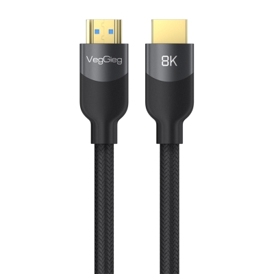 VegGieg Premium 4K 60Hz HDCP ARC HDR Örgülü HDMI 2.1 Kablo 15 Metre - VegGieg
