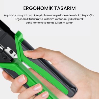 VegGieg RJ45 Ethernet RJ11 Telefon Soket Jack Sıkma Pensesi - 6