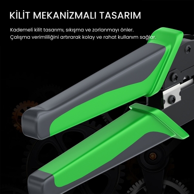 VegGieg RJ45 Ethernet RJ11 Telefon Soket Jack Sıkma Pensesi - 8