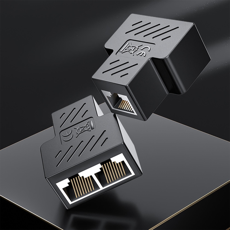 VegGieg RJ45 1 to 2 Ethernet Splitter Çoğaltıcı Adaptör (2'li Paket) - 2