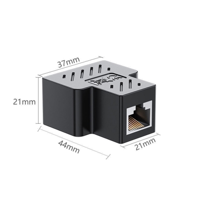 VegGieg RJ45 1 to 2 Ethernet Splitter Çoğaltıcı Adaptör (2'li Paket) - 6