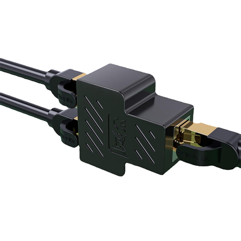 VegGieg RJ45 1 to 2 Ethernet Splitter Çoğaltıcı Adaptör (2'li Paket) - 1