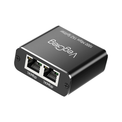 VegGieg 1 Giriş 2 Çıkış RJ45 Gigabit Ethernet Çoklayıcı Splitter Adaptör - 3