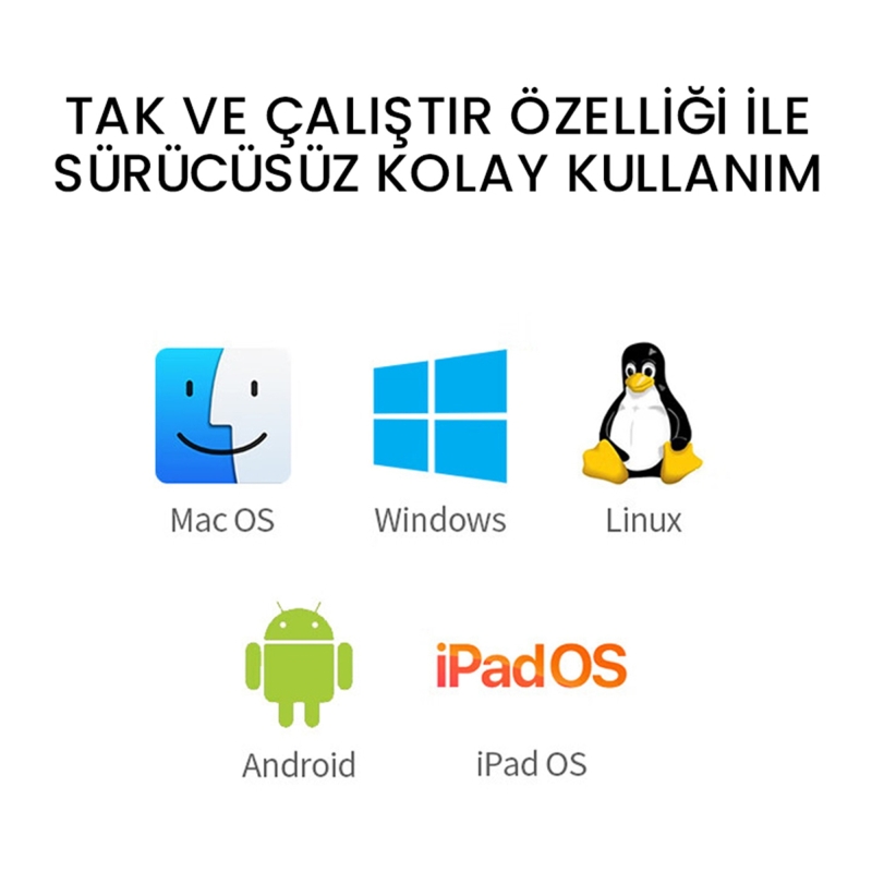 VegGieg Type-C PD100W 5 Portlu 4K 30Hz HDMI 100Mbps Ethernet USB 2.0 + USB 3.0 Çoklayıcı Hub - 9