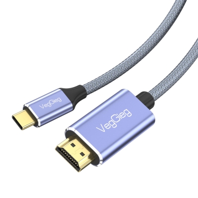 VegGieg 4K/60Hz Type-C 3.1 to HDMI 2.0 Dönüştürücü Kablo 2 Metre - VegGieg