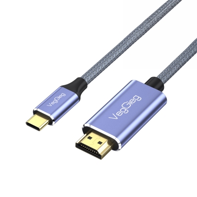 VegGieg 4K/60Hz Type-C 3.1 to HDMI 2.0 Dönüştürücü Kablo 2 Metre - VegGieg