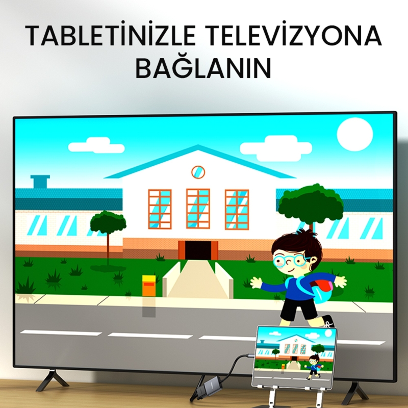 VegGieg Type-C to VGA 1080P 60Hz Çevirici Dönüştürücü Kablo Adaptör - 6