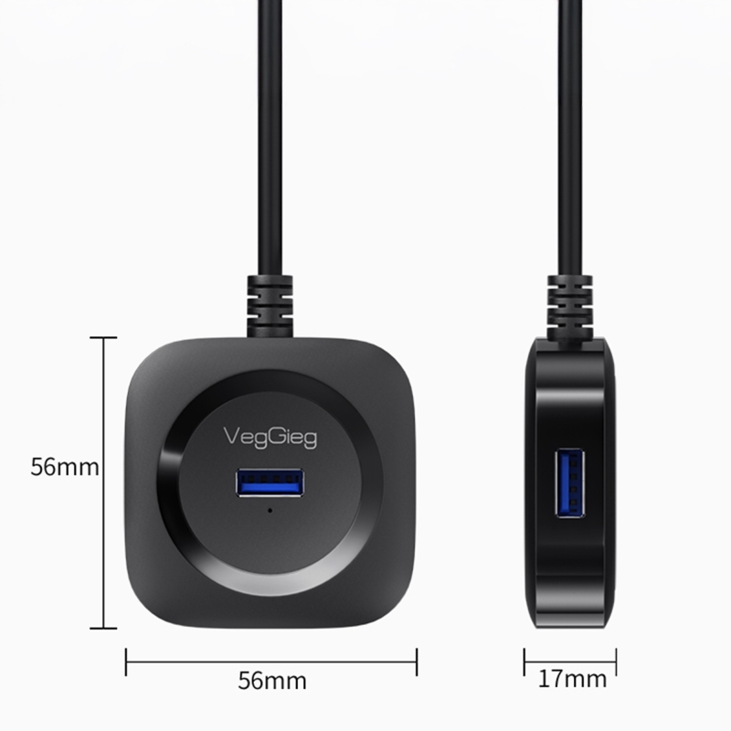 VegGieg 4 Portlu Type-C to USB 2.0 Çoklayıcı Hub - 8