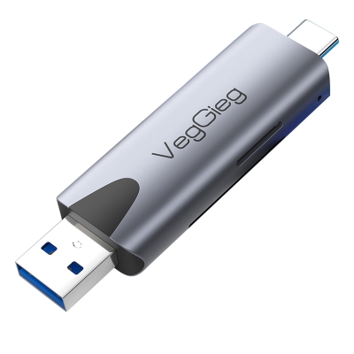 VegGieg Type-C ve USB 3.0 SD-MicroSD TF Kart Okuyucu - VegGieg