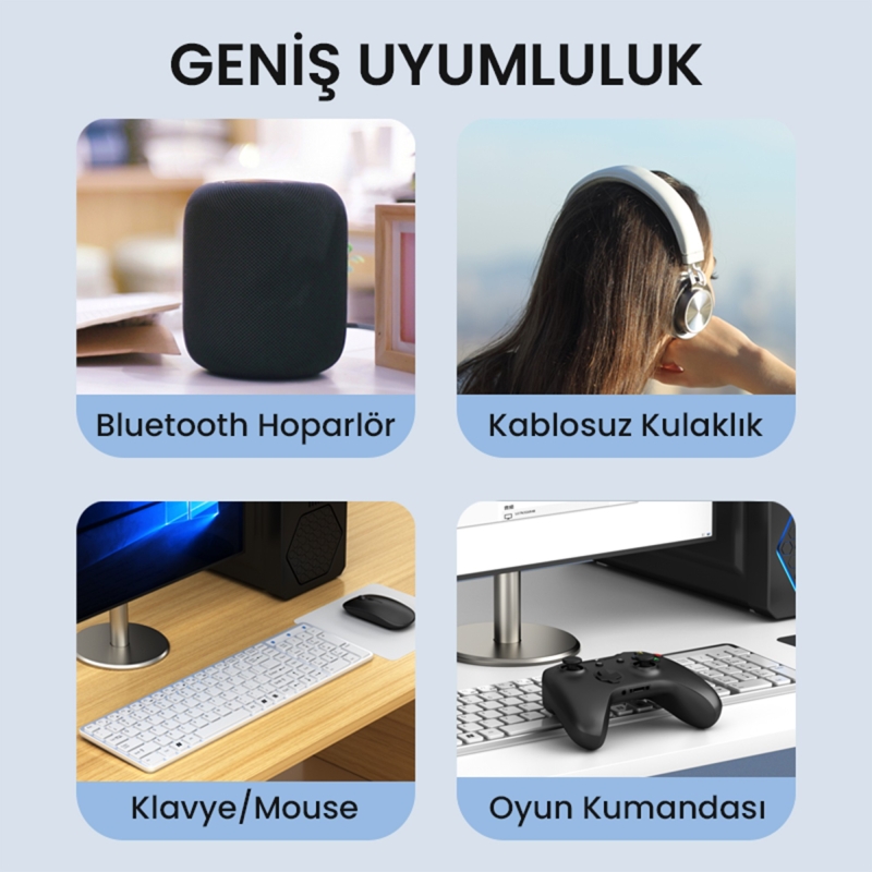 VegGieg UB503 Bluetooth 5.3 Adaptör Mini USB Dongle - 7