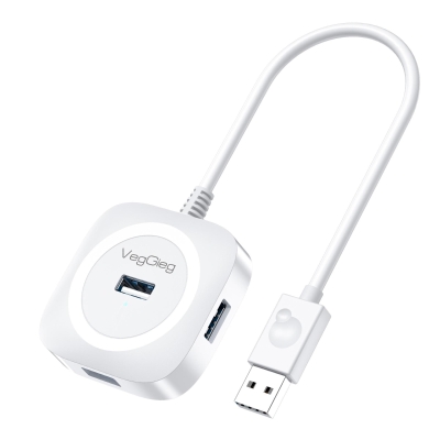 VegGieg 4 Portlu USB 2.0 Çoklayıcı Hub Beyaz - VegGieg