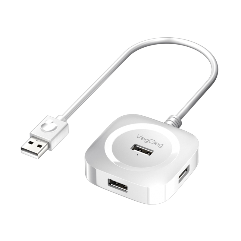VegGieg 4 Portlu USB 2.0 Çoklayıcı Hub Beyaz - 1