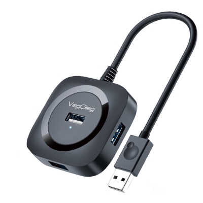 VegGieg 4 Portlu USB 2.0 Çoklayıcı Hub Siyah - VegGieg