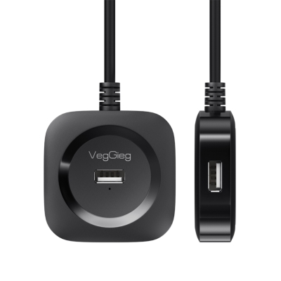 VegGieg 4 Portlu USB 2.0 Çoklayıcı Hub Siyah - 7