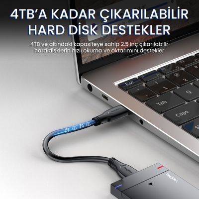 VegGieg USB-A Male to Male Uzatma USB 2.0 Kablo 3 Metre - 2