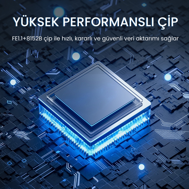 VegGieg USB 2.0 to 100Mbps Ethernet Çevirici ve 3 Portlu USB Hub Çoklayıcı - 6