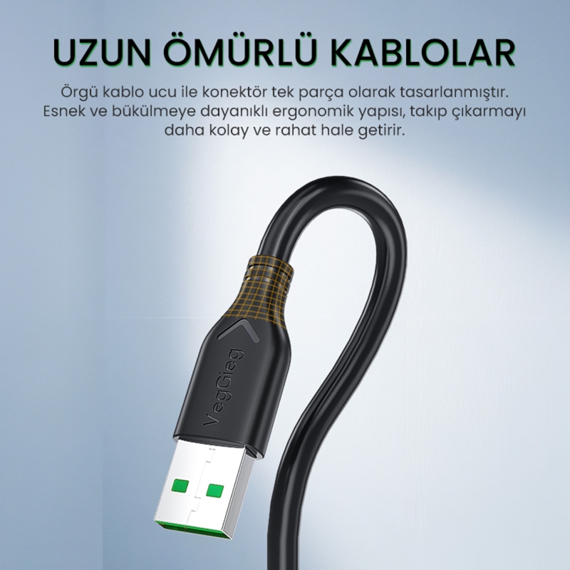 VegGieg USB B Printer Tarayıcı Yazıcı Data Kablosu 3 Metre - 4