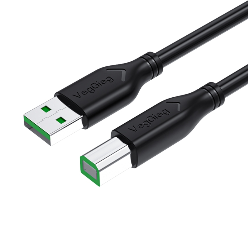 VegGieg USB B Printer Tarayıcı Yazıcı Data Kablosu 5 Metre - 1