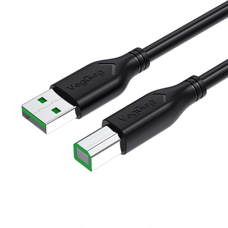 VegGieg USB B Printer Tarayıcı Yazıcı Data Kablosu 5 Metre - 1
