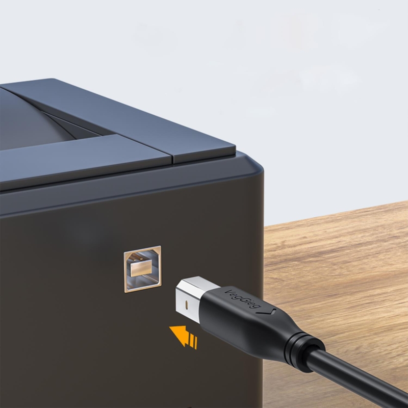 VegGieg USB B Printer Tarayıcı Yazıcı Data Kablosu 5 Metre - 4