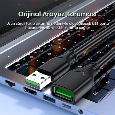 VegGieg USB 2.0 Uzatma Kablosu 5 Metre - 2