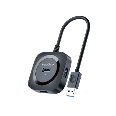 VegGieg 4 Port USB 3.0 Çoklayıcı Hub Siyah - VegGieg